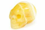 1.5" Polished Orange Calcite Skulls - Photo 3